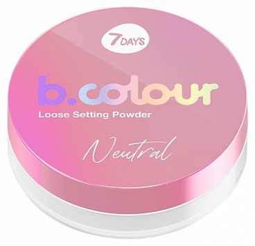 Пудра 7DAYS B.Colour Loose Setting Powder рассыпчатая Clear прозрачный