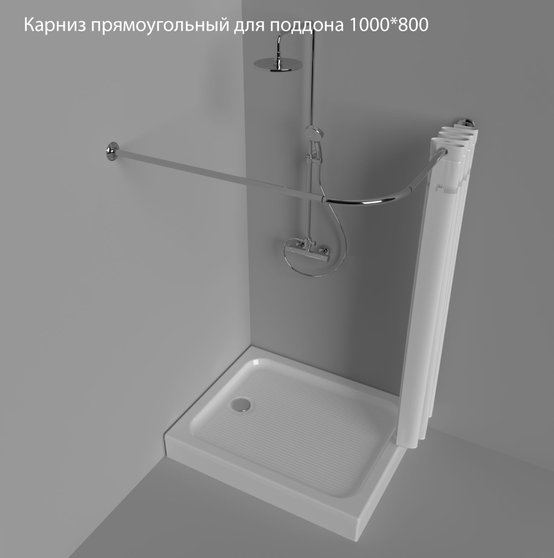 Карниз Г-образный Triton 100 см, 990838
