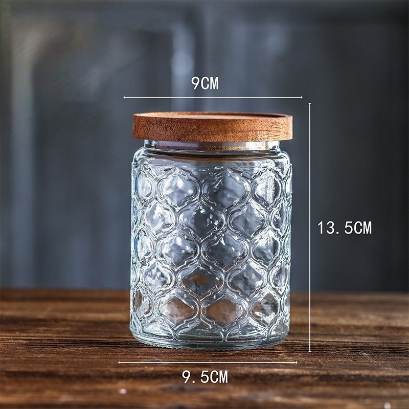 Банка LHG-JAR-02, стекло, бамбук