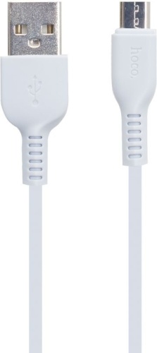 Кабель Hoco USB 2.0 (M), micro-USB 2.0 (M), 3 м, белый