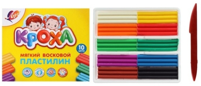 Купить Пластилин Луч Кроха 1026956 количество цветов: 10 в Алматы ...