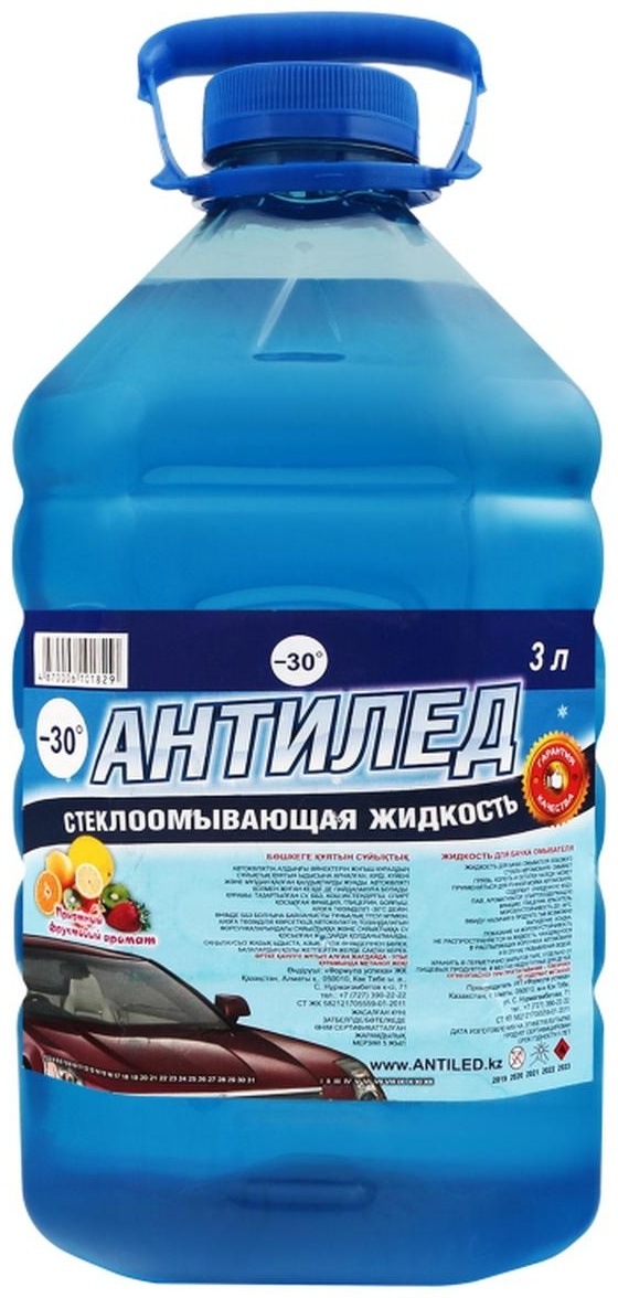 Жидкость для стеклоомывателя Антилед -30°C 3 л