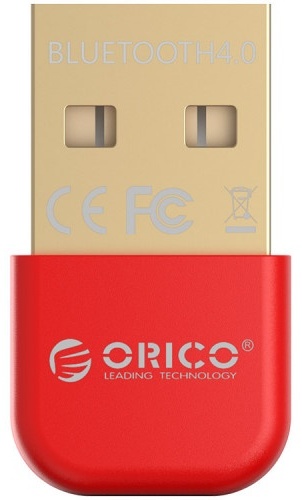 Адаптер USB Bluetooth ORICO BTA-403-RD <BT4.0, 3Mbps, до 20M, RED>