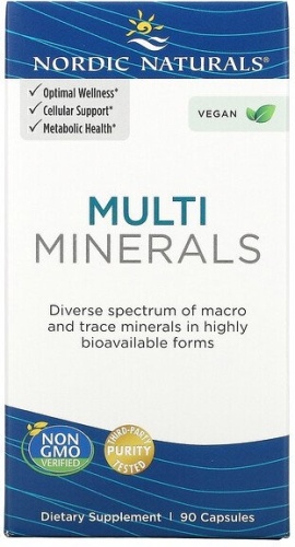 NORDIC NATURALS мультивитамины Multi Minerals 90 капсул