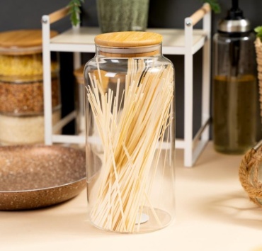 O'Kitchen банка Банка, стекло, бамбук, силикон