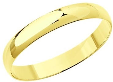 Lucente WED-LU-585-6584930742-19 размер 19 вес 1.63 г золото, без вставок