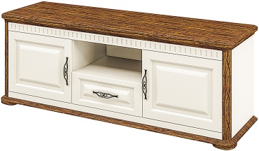 ТВ-тумба напольная Fortis Марсель 126-13, 164x61x49 см, коричневый, кремовый