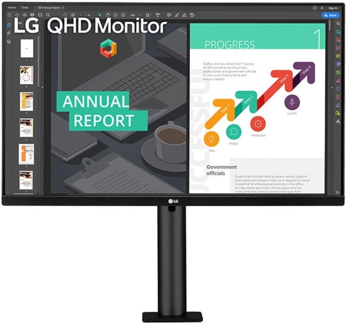 Монитор 27" LG 27QN880 черный
