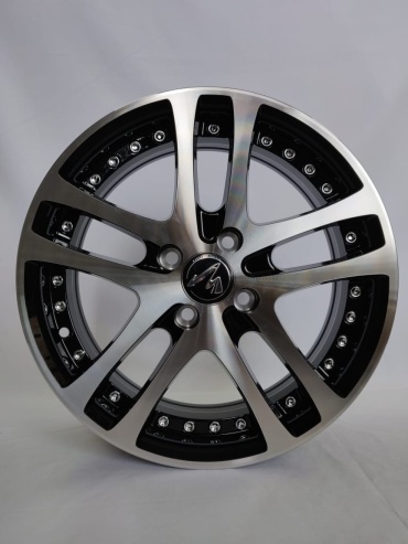 RS 389 7x17/4x98 D58.6 ET35 4 диска черный, серебристый