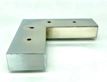 Ножка DivanMaster.Kz H340-3C, 1 шт, сталь, серебряный