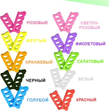 NailRoom разделители для пальцев 100 шт