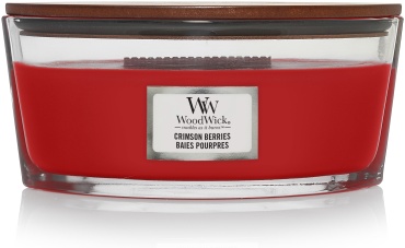 Ароматическая свеча WoodWick Ягоды малины 76080E 8 см, 1 шт