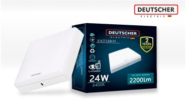 Светильник потолочный Deutscher LED 24 Вт белый