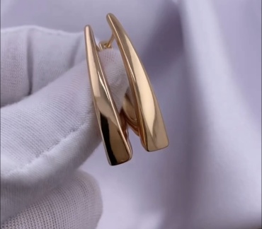 Серьги Xuping Jewelry медицинское золото, без вставок
