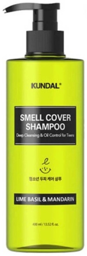 Kundal Smell Cover Lime Basil & Mandarin шампунь 400 мл