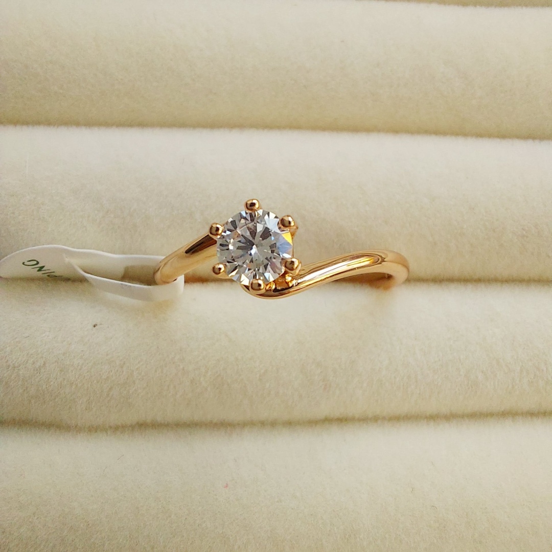 Купить Кольцо Xuping Jewelry размер 19 медицинский сплав, фианит в ...
