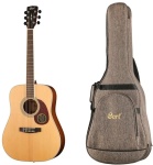 Гитара акустическая Cort EARTH100-NAT-WBAG бежевый