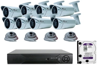 Комплект видеонаблюдения Blackview AHD белый 1920x1080