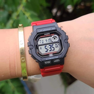 Кварцевые CASIO WS-1400H-4AVDF пластик