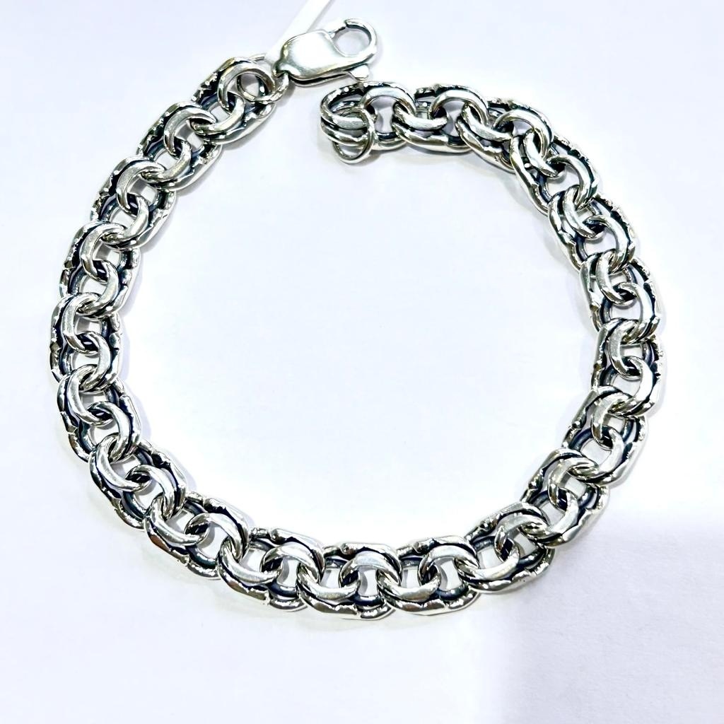 Sulu Silver ХА21315/93525/0323 длина 24 см, вес 32.2 г серебро, плетение бисмарк