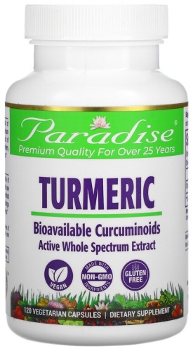 Paradise Herbs антиоксидант Turmeric 250 мг 120 капсул