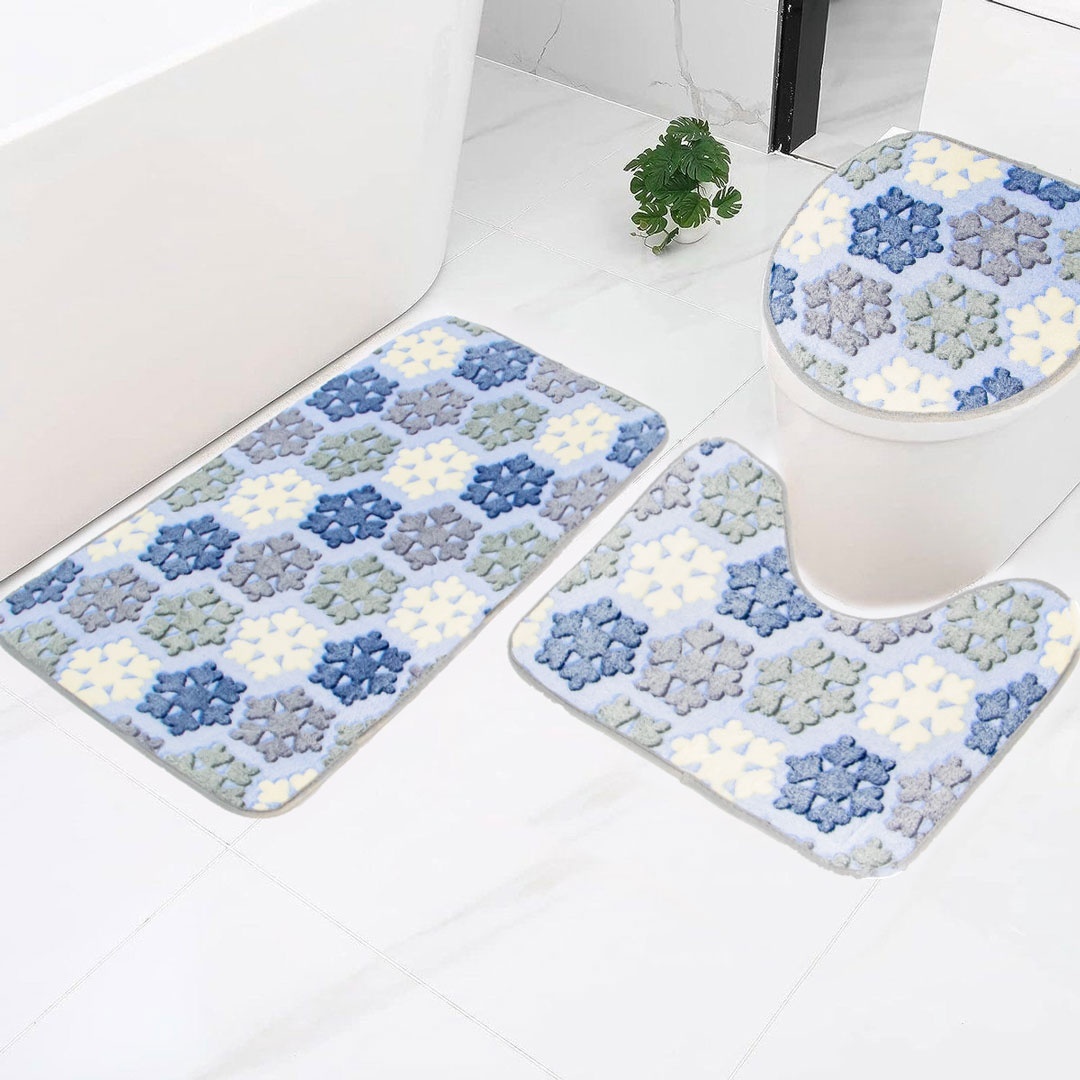 Garden комплект ковриков HJ-324 80x50, микрофибра, ПВХ
