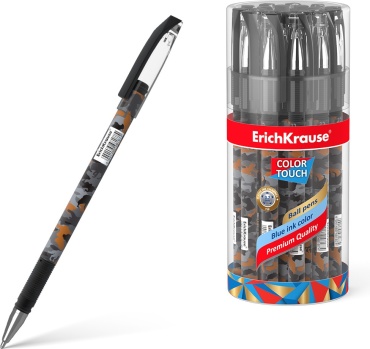 Ручка шариковая Erich Krause EK48766 ColorTouch Rough Native 1 шт, 0.7 мм, цвет чернил синий