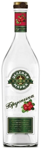 Водка Зелёная Марка ароматизированная брусника 38% 0.5 л