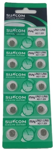 Батарейка AG1 SUNCOM 10 шт