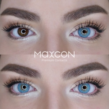 Контактные линзы MAXCON Elegance Topaz -4.25 кривизна 8.6 на год 2 шт