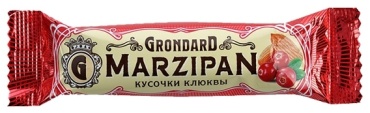 Grondard Marzipan Кусочки клюквы шоколадный батончик темный 50 г