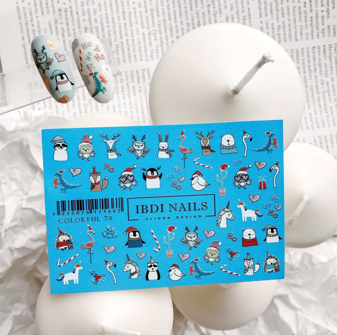 IBDI Nails слайдеры Colorful 78 1 шт