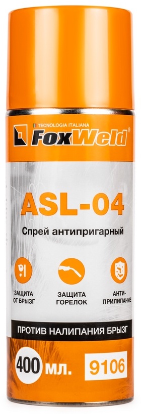 FoxWeld спрей для предотвращения налипания брызг ASL-04 0.4 л
