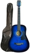 Гитара акустическая ALAU 38 Bls + чехол синий