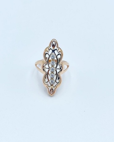Diamond 117-3-002-96 размер 19 вес 3.63 г золото, фианит
