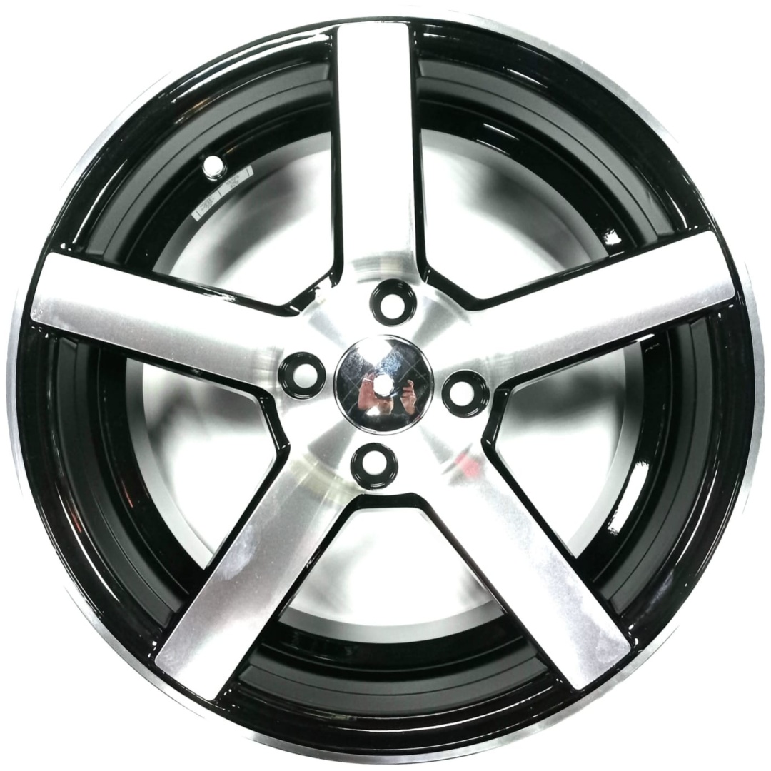 RNO 693 7x15/4x98 D58.6 ET30 черный, серебристый