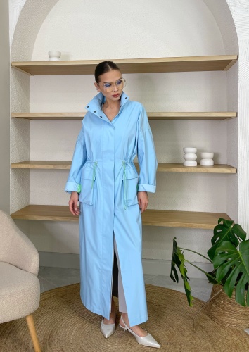 Плащ AMANI BRAND голубой
