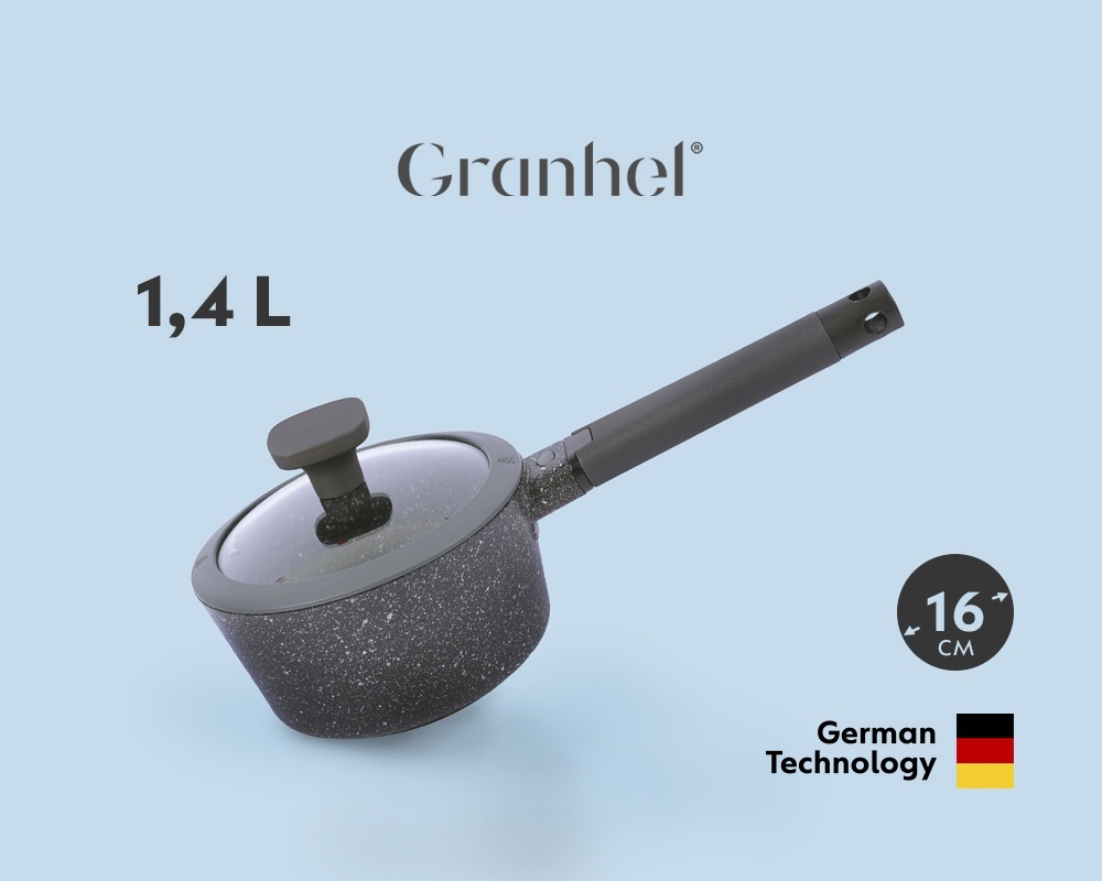 Ковш 1.4 л, Granhel Nature Series 16 (BL) гранит