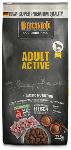 Belcando Adult Active для активных средних и крупных пород 22.5 кг