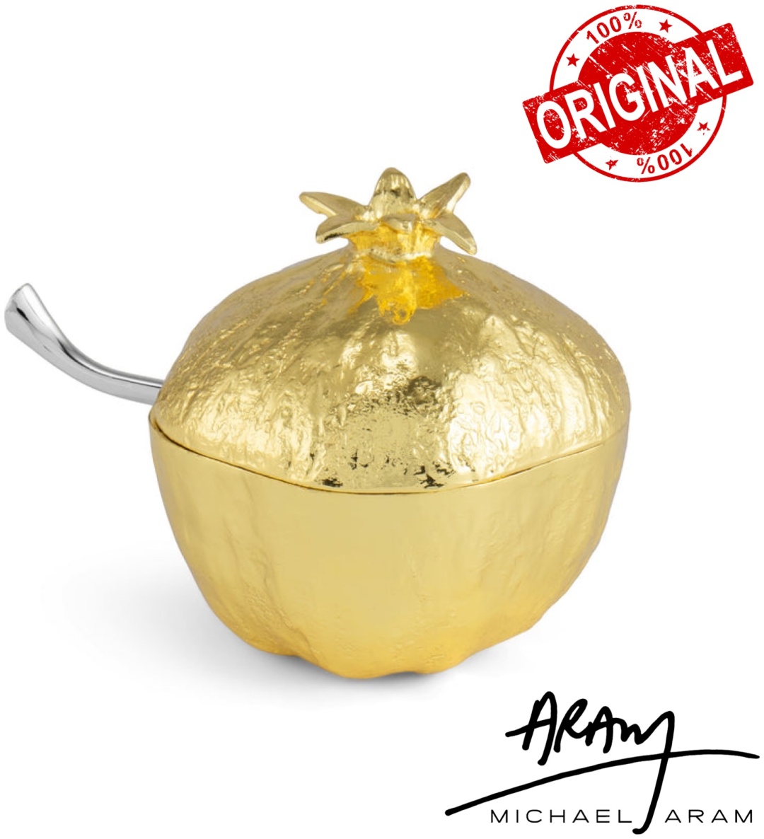MICHAEL ARAM сахарница Pomegranate 1 шт, нержавеющая сталь, латунь, эмаль