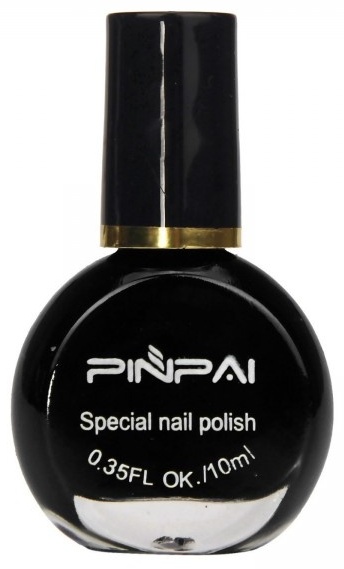 PINPAI Лак для стемпинга черный 10 мл.