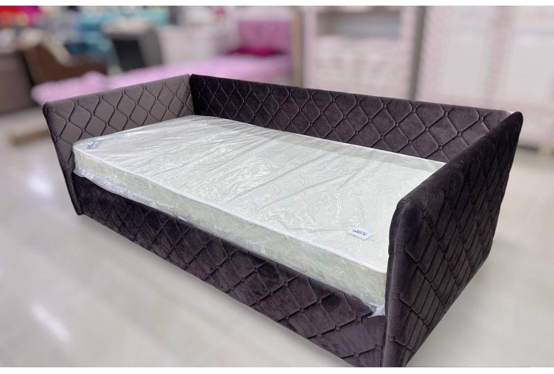 Купить Кровать ГЛАНЦ Элиза Софт односпальная, 90x200 см (без матраса ...