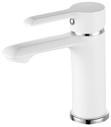 Смеситель для раковины (умывальника) ESKO Sorrento white SR 26W, однозахватный