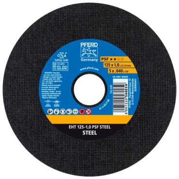 Диск отрезной по металлу 125x22.23х1 мм, Pferd 61719010