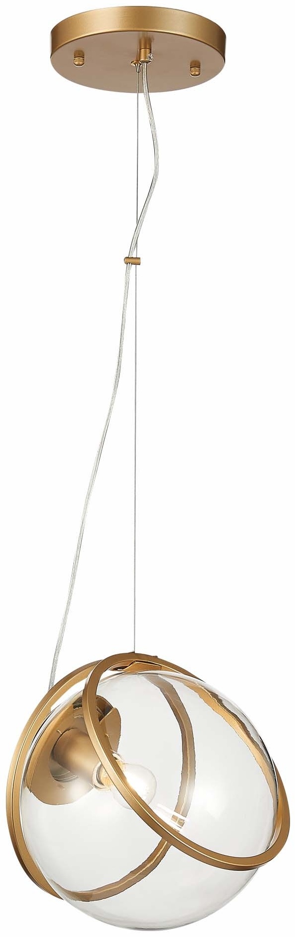 Светильник потолочный ST Luce E27 40 Вт золотистый, прозрачный