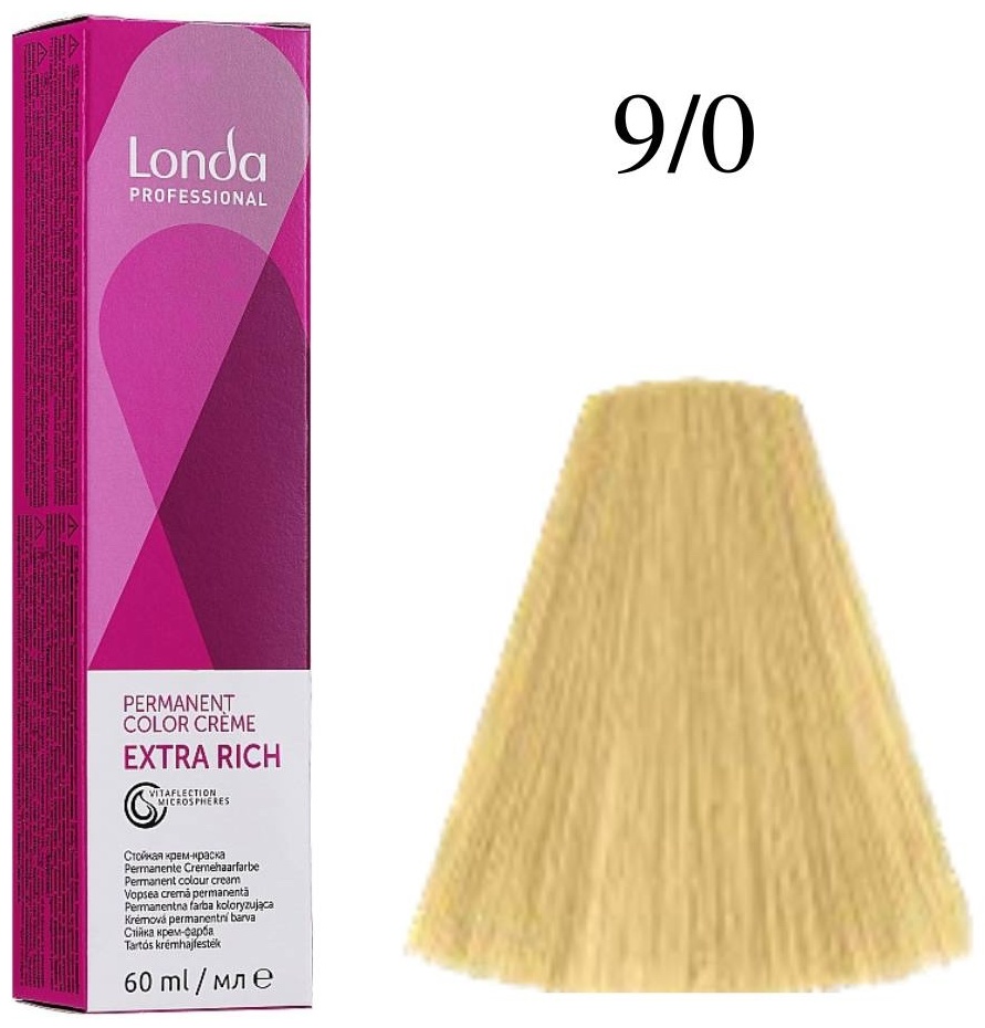 Londa Professional Extra Rich 9/0 очень светлый блонд крем-краска 60 мл