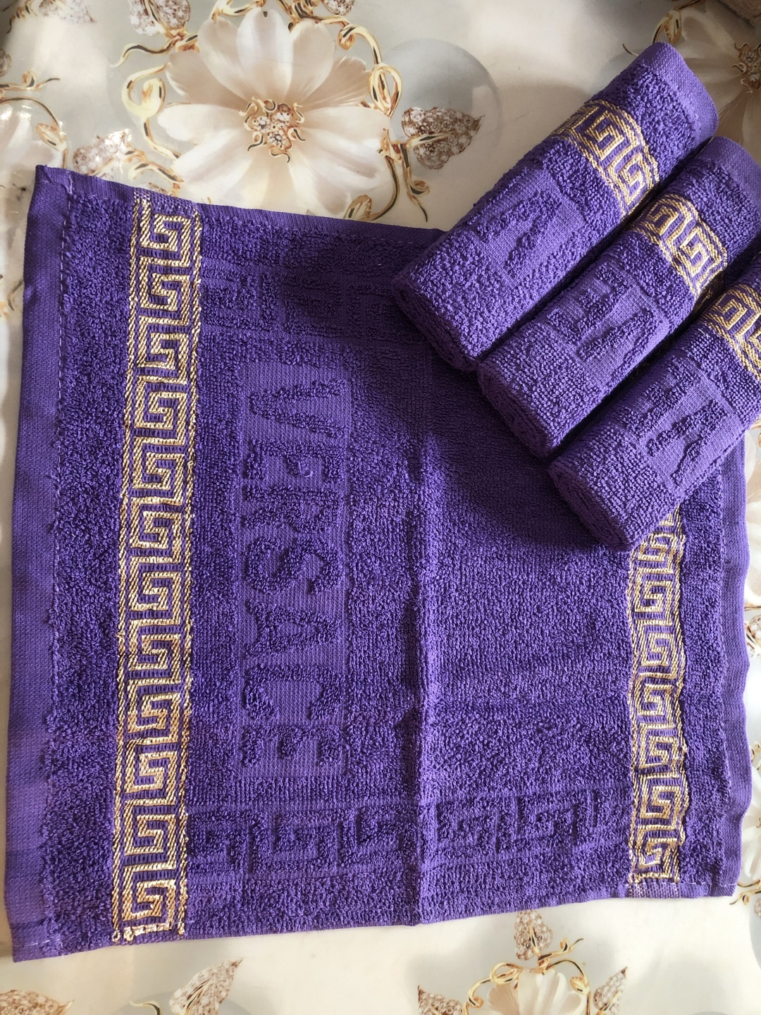 Полотенце Parisa Home 30x30 см, хлопок, махровая ткань, 10 шт,