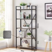 Стеллаж ART-Wave ZW01, 90x30x188 см, серый