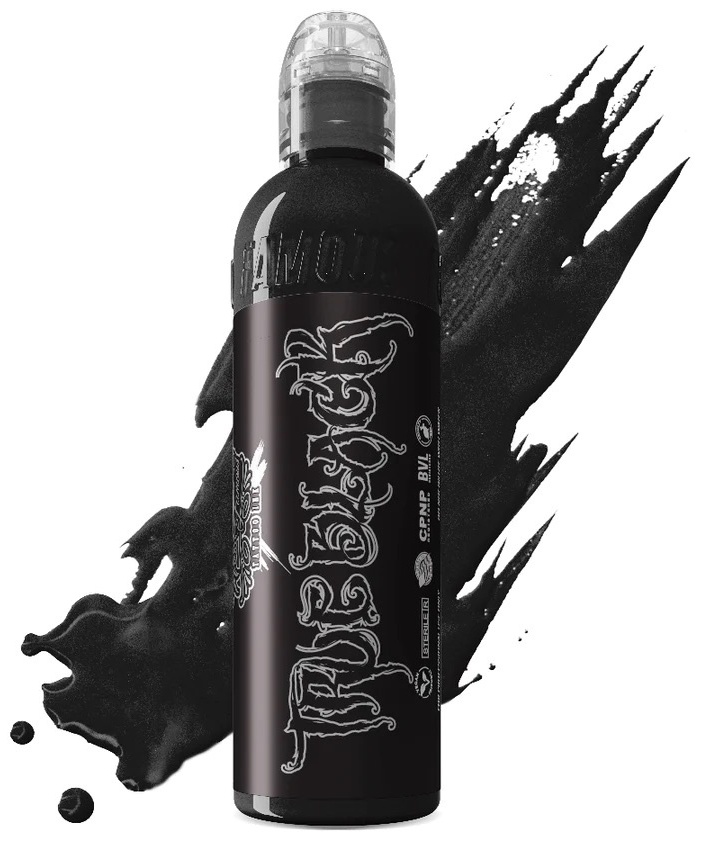 World Famous Tattoo Ink TATTOO пигмент True Black 30 мл