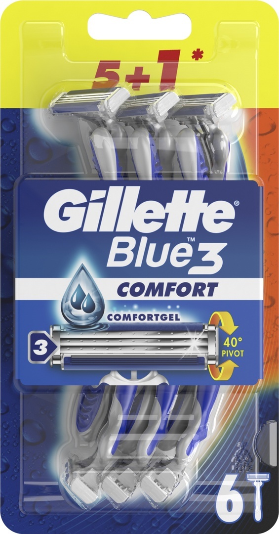 Gillette Blue 3 Comfort бритвенный станок 6 шт
